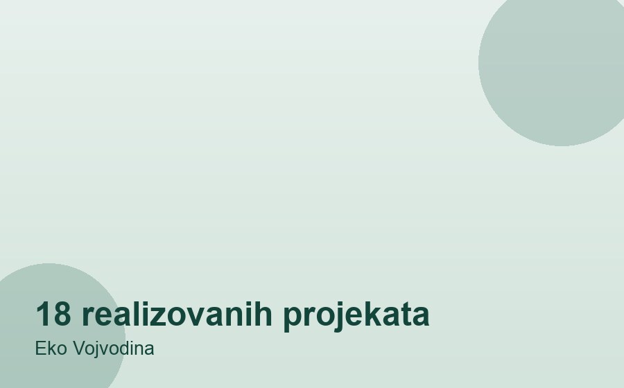 18 realizovanih projekata — Eko Vojvodina