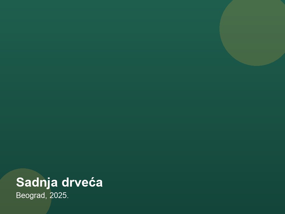 Sadnja drveća — Beograd, 2025.